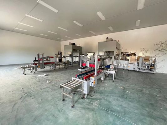 형성 기능 자동 포장 라인 35-150 봉지/분 카튼 크기 250-350g/m2