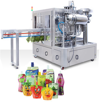PLC 제어 스푸트 봉지 채울 기계 50-500ml 채울 부피 3.5KW 전력 소비